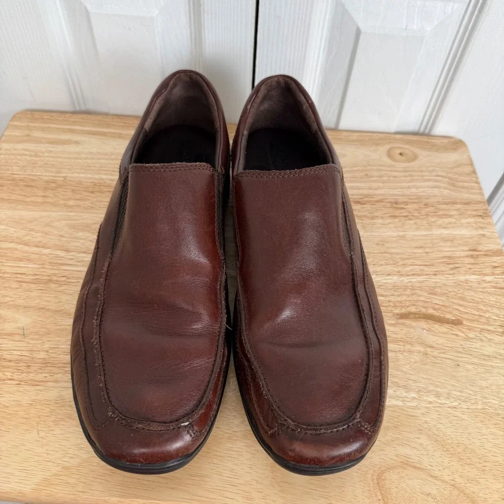 Born Harrison Slip On Loafers 11.5 Brown Leather Minimalist‎ Business Casual